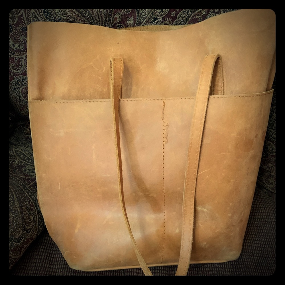 Leather handbag